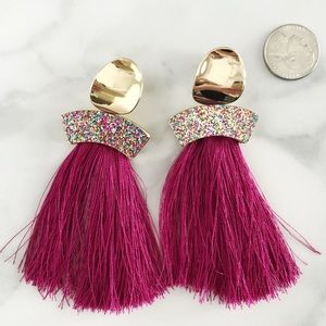 Anna & Ava Pink, Gold, & Rainbow Sparkles Earrings